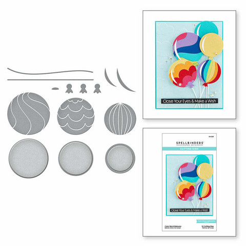 Spellbinders: Color Block Balloons  -stanssisetti
