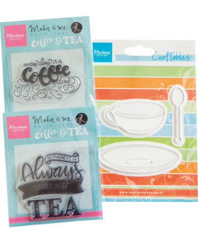 MD Creatables: Coffee & Tea Assortment -stanssi- ja leimasinsetti