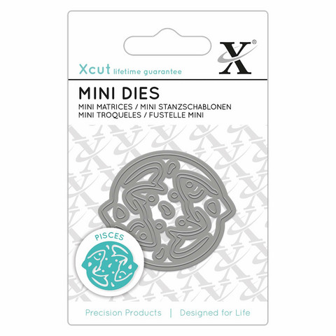 Xcut Zodiac Sign Mini Die:  Pisces (Kalat) - stanssi