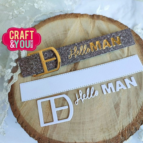Craft & You: Belt Hello Man  -stanssisetti