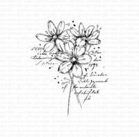 Gummiapan: Flower Collage  - leimasin
