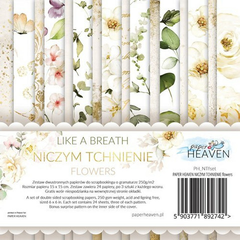 Paper Heaven: Like a Breath - Flowers  6 X 6 - paperikokoelma
