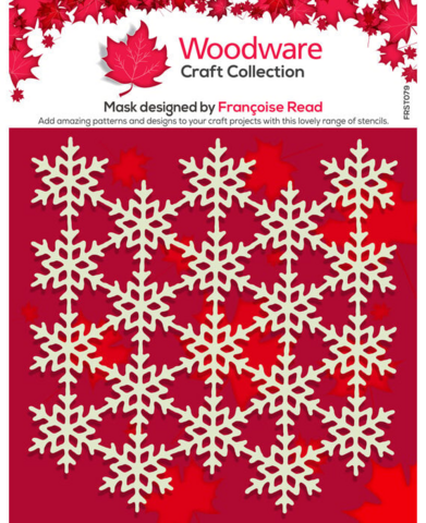 Woodware: Snowflake Screen 6x6 - maskisabluuna