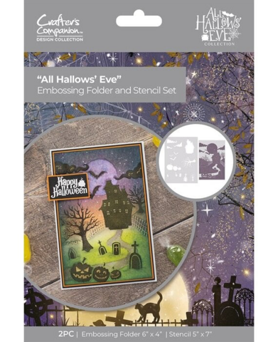 CC: All Hallows Eve Embossing Folder & Stencil Set