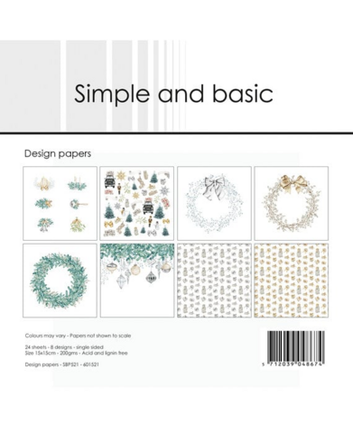 Simple & Basic: Elegant Christmas 6x6 - paperikko