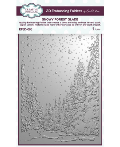 CE Snowy Forest Glade 5x7 3D -kohokuviointikansio