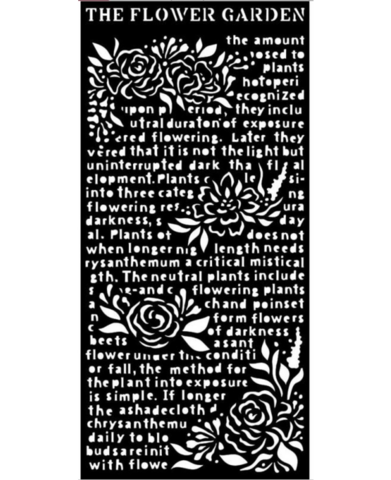 Stamperia: Garden of Promises - The Flower Garden 12 x 25 cm  - sabluuna
