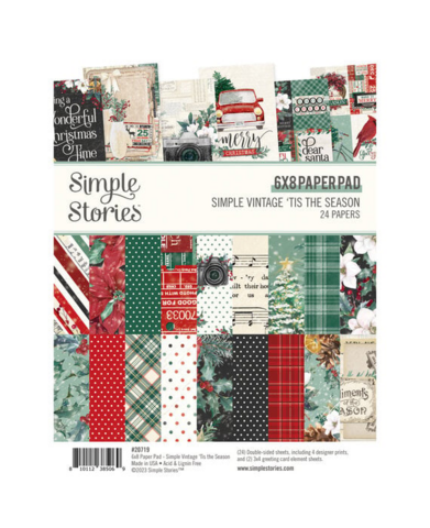 Simple Stories: Simple Vintage ’Tis the Season  6x8 - paperikko