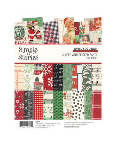 Simple Stories: Simple Vintage Dear Santa 6x8 - paperikko