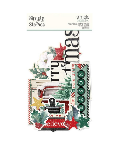 Simple Stories: Simple Vintage ’Tis the Season Page Pieces - leikekuvat