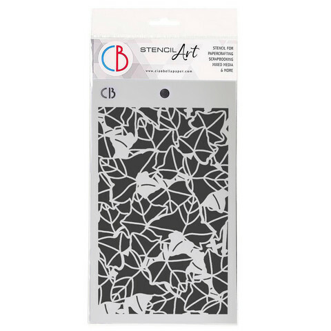 Ciao Bella 5x8 Stencil : Ivy Wall  - sabluuna