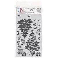 Ciao Bella 5x8 Stencil : Christmas Tree - sabluuna