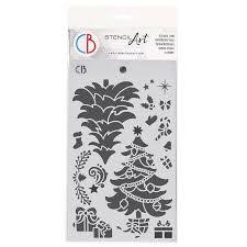 Ciao Bella 5x8 Stencil : Christmas Tree - sabluuna