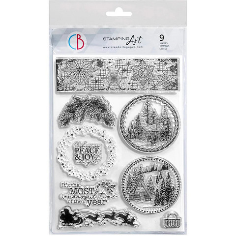 Ciao Bella : Winter Landscape Balls A5 - leimasinsetti