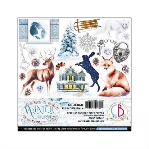 Ciao Bella: Fussy Cut Pad 6x6 - Winter Journey