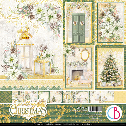 Ciao Bella: Scrapbooking Paper Pad : Sparkling Christmas 12x12