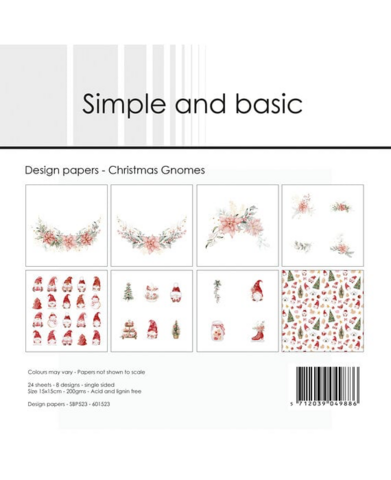 Simple & Basic: Christmas Gnomes 6x6 - paperikko