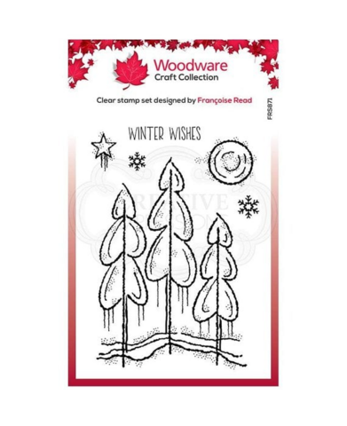 Woodware: Winter Tree  - kirkas leimasinsetti
