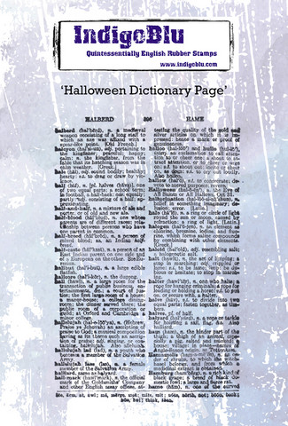 IndigoBlu: Halloween Dictionary Page  - leimasin