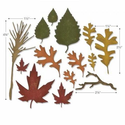 Sizzix Thinlits: Fall Foliage  -stanssisetti