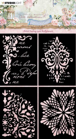 Studio Light: Romantic Moments - Artist Trading Card Backgrounds  - sabluunapakkaus