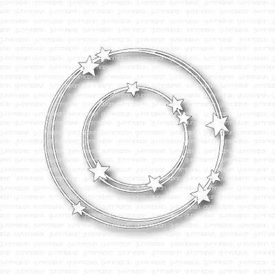 Gummiapan: Stardust Circles - stanssisetti