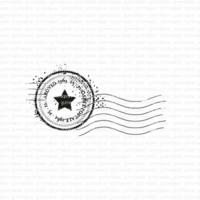 Gummiapan: Postage Stamp with star  - leimasin