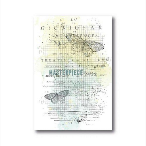 Masterpiece: Butterfly Grid Background A6  -  leimasinsetti