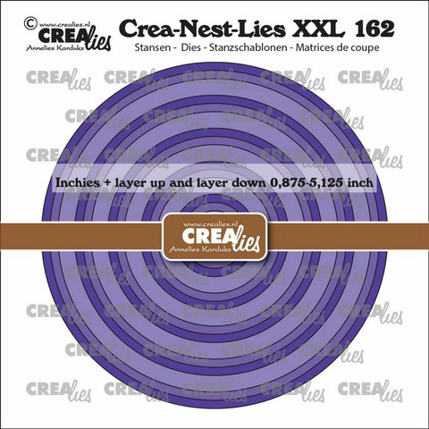 Crealies Crea-Nest-Lies: Inchie Circles #162 - stanssisetti