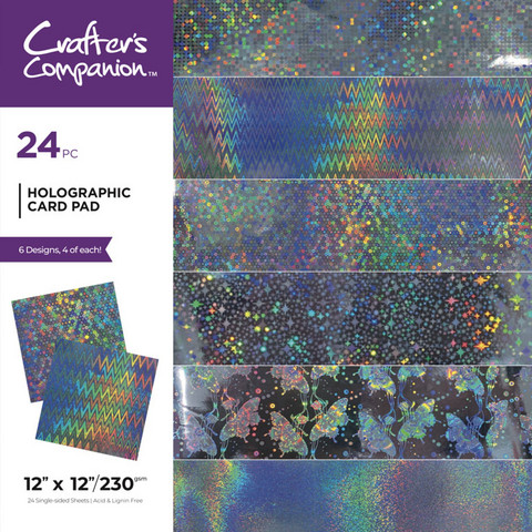 Crafter's Companion: Holographic Card Pack 12x12