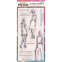 Dina Wakley: Fashion Forward- kirkas leimasinsetti