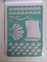Enchanting Mermaid stamps & stencil -setti
