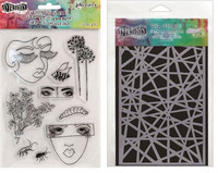 Stamps & Stencil: Shattered Bits