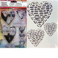 Stamps & Stencil: Love Rocks