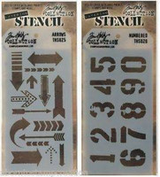 Layering Stencils: Numbered & Arrow - tuplapakkaus
