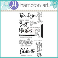 Layering Clear Stamps:  Words -kirkas leimasinsetti