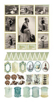 Sea Breeze Die Cut Ephemera -leikekuviot
