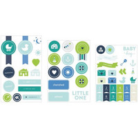 Baby Boy Chipboard Stickers