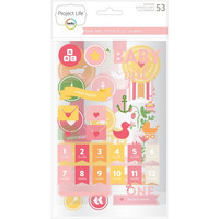 Baby Girl Chipboard Stickers