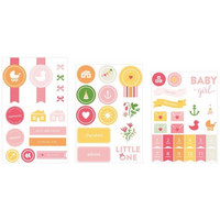 Baby Girl Chipboard Stickers