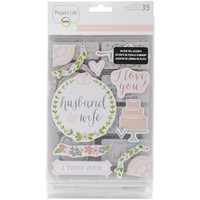 Southern Weddings Chipboard Stickers