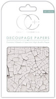 CC Decoupage Paper: White Crack Texture