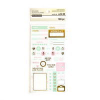 Recollections Planner Stickers:  Uptown Chic Fitness - tarrapakkaus