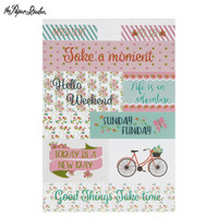 Floral Planner Stickers -tarrakirja