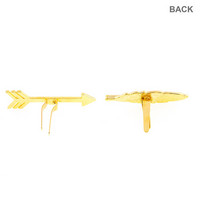 Spare Parts: Gold Arrow & Feather Brads