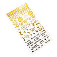 Recollections Planner Stickers:  Uptown Chic Gold Foil Must Do Stickers- tarrapakkaus