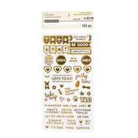 Recollections Planner Stickers:  Uptown Chic Gold Foil Must Do Stickers- tarrapakkaus