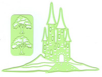 LeCrea 3D Dies: Landscape Castle -stanssisetti