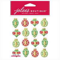 Jolee's Boutique 3D Dimensional Stickers: Colorful Ornaments Repeat