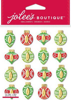 Jolee's Boutique 3D Dimensional Stickers: Colorful Ornaments Repeat